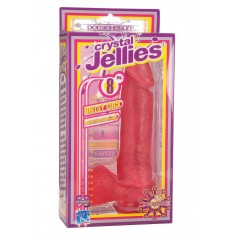 Fallo Realistico in Jelly 8 Ballsy Cock W Suction Cup Pink