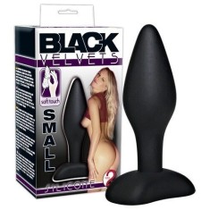 Plug Anale Black Velvet Silicone Butt Plug Small