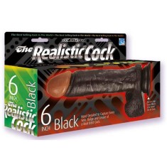 Dildo Realistico REALISTIC COCK 6" BLACK